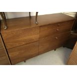 A vintage Avalon teak sideboard with 3 cupboards and 2 drawers.