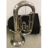 A vintage 3 valve Alliance Tuba by Lafleur and Son.