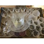 A collection of glasses and glassware.