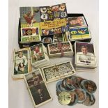 Vintage football bubble gum cards, football stickers, Esso discs, & Tiger Football Club Badges album