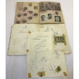 2 exercise books with newspaper clippings and autographs from Ipswich Town & Norwich City footballer