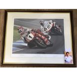 'The One & Only' Carl Fogarty limited edition signed print.