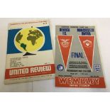 1968 European Cup final programme, Manchester United v Benfica.