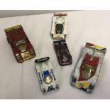 5 diecast Le Mans cars.