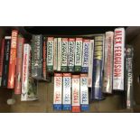 A box of football books to include autobiographies