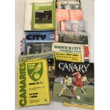 A small collection of circa 1970's football programmes.