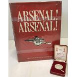 A 1971 Arsenal FC "Double Champions" medal, No. 0301 with certificate and original box.