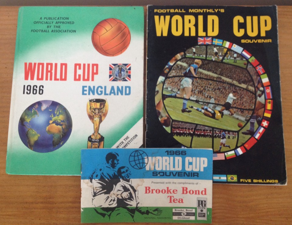 3 x 1966 FIFA World Cup books.