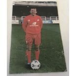 A signed photograph of John Hollins, midfielder for Swansea, Chelsea, Arsenal.