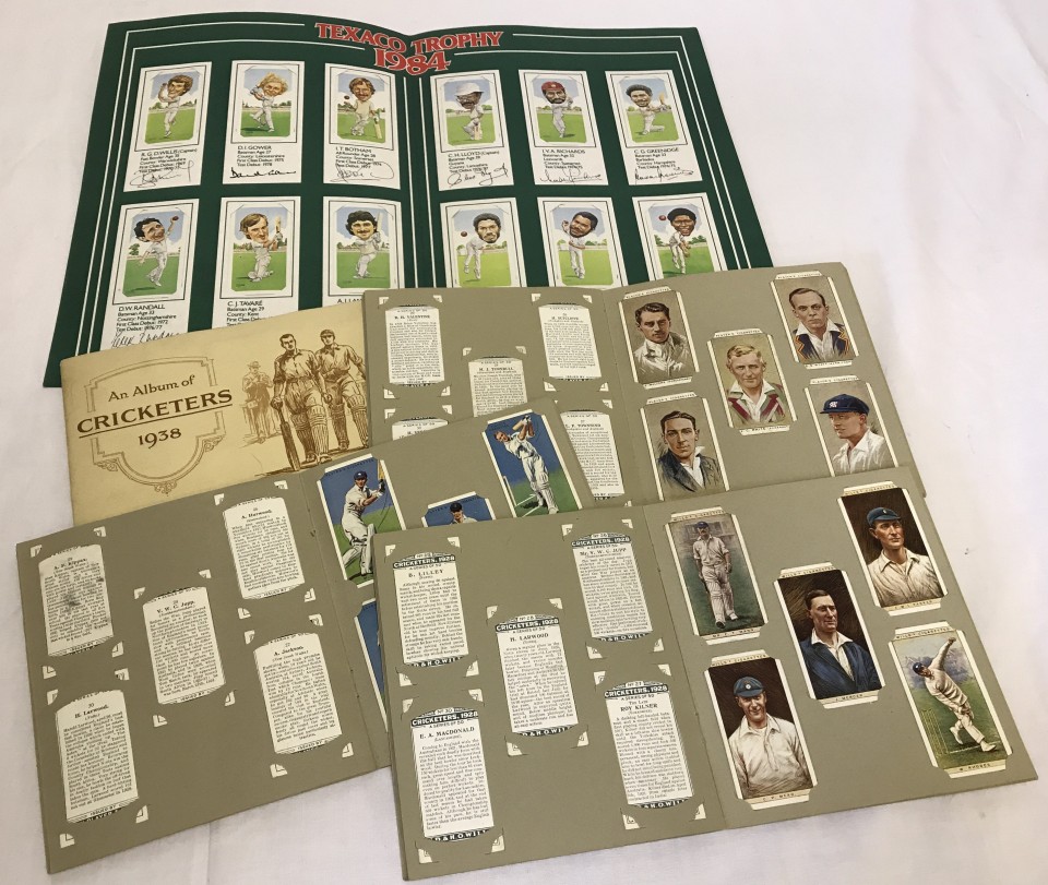 5 sets of vintage Cricket cigarette & trade cards.