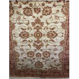 A new Ziegler pattern rug with beige background.