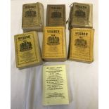 6 vintage Wisden cricketers almanacks.