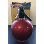 A vintage boxed Sparklets Soda Syphon, Globemaster model.