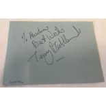 A Signature of Terry Biddlecombe, Jockey.