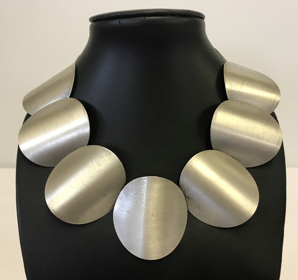 Designer collar style necklace by Ex Novo, Athens, Greece.