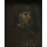 17th century Dutch School - oil sketch on wood panel of a bearded gentleman.