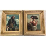 A pair of 19th century English School oil on canvas studies.