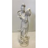 A 19th century Blanc de chine Guan Yin figurine