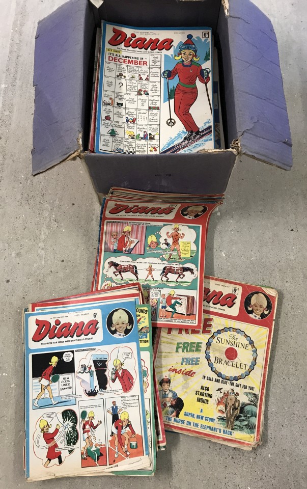 A large quantity of vintage Diana comics dating from the late 1960's.