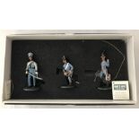 A boxed Orion 3 piece set of lead Napoleonic soldier figures.