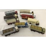 10 assorted Corgi diecast lorries.