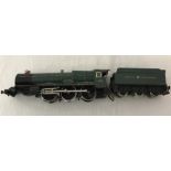 An unboxed Hornby 00 gauge King Edward I train and tender.