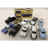 1 boxed and 10 unboxed Vanguards Police vehicles.