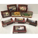 9 boxed Matchbox Models of Yesteryear diecast vans.