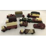 A small collection of Lledo and Trackside British Railway vintage style vehicles.