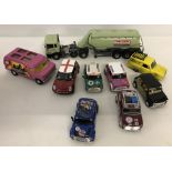 A collection of diecast Corgi vehicles.