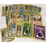 A collection of 50 Pokémon cards to include character, trainer and energy.