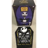 A boxed Nightmare Before Christmas Talking bust of Jack Skeleton.