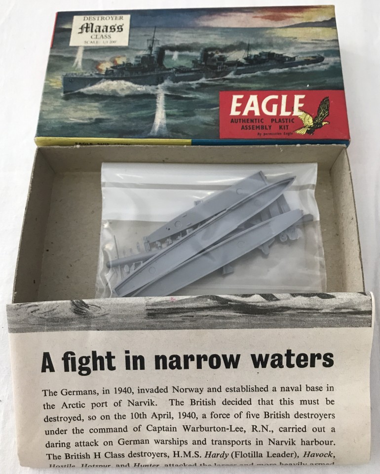 An Eagle 1:1200 scale plastic model kit.
