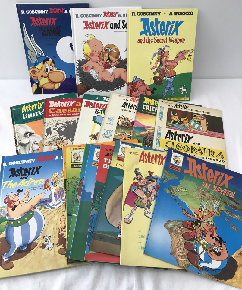 18 Asterix the Gaul hardback and paperback comic books.