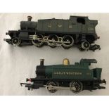 2 model railway 00 gauge locomotive tank engines.