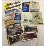 A collection of vintage instruction booklets and leaflets for model railway to include Hornby Dublo.