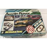 A 1980's boxed Austin Rover Class Championship set, Metro Turbo by Scalextric.