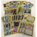 A collection of 50 Pokémon cards to include character, trainer and energy cards.