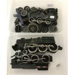 A OO gauge Royal Scot loco (for spares or repair) with other spare loco parts.