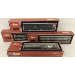 Boxed Lima 00 gauge 'The Fife & Forfar Yeomanry' Class 55 locomotive together with 3 boxed coaches.