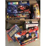 A collection of sci-fi and TV related board games.