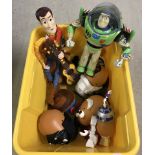 A collection of Toy Story Character Figures and dolls.