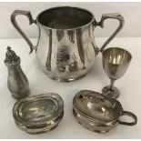 A selection of P & O Mappin & Webb silver plated items.