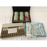 2 vintage boxed Spear & Jackson "Ashberry" cutlery sets in new condition.