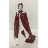A Royal Worcester Figurine of the Queen In Celebration of The Queen's 80th Birthday 2006.