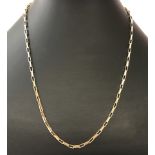 A 9 ct gold link necklace.