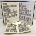 2 stamp stock books containing British & World stamps.