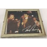 A framed and glazed signed photograph of William Shatner & Leonard Nimoy from Star Trek.