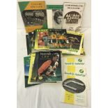 A collection of Norwich City F.C Official Handbooks dating from 1958 to 2002.