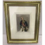 Original lithograph circa 1890 of Lord Nelson.